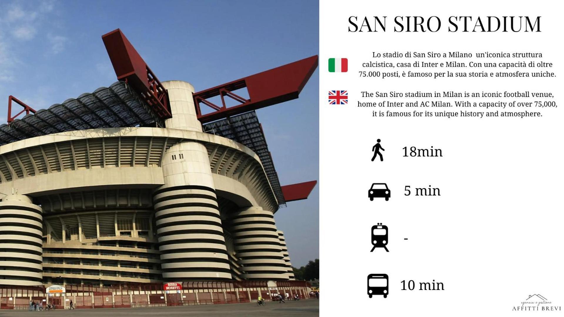 Sunny San Siro Stadio Apartment Milán Exterior foto