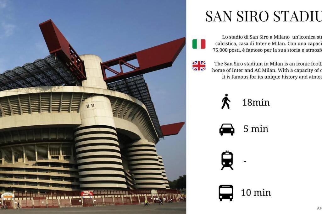 Sunny San Siro Stadio Apartment Milán Exterior foto